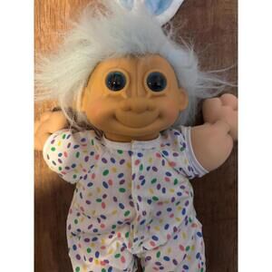 Troll Vintage Russ Berrie Troll Kidz Easter Bugsy 12” VGC